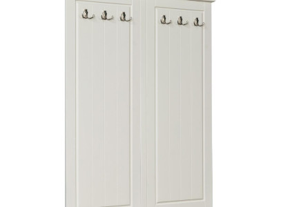 Landhaus Stil Kleiderständer Wand Garderobe Holz Garderoben Aufhänger Weiß Neu